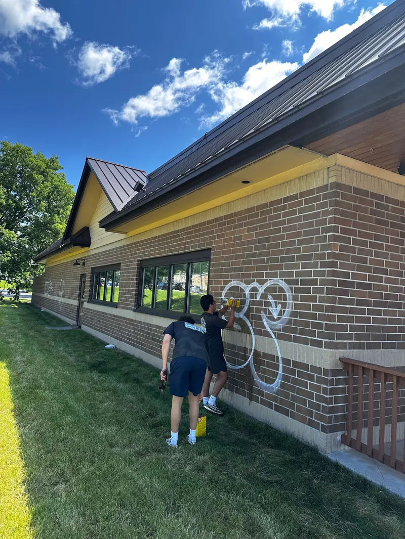 Commercial Graffiti & Stain Removal detail 1