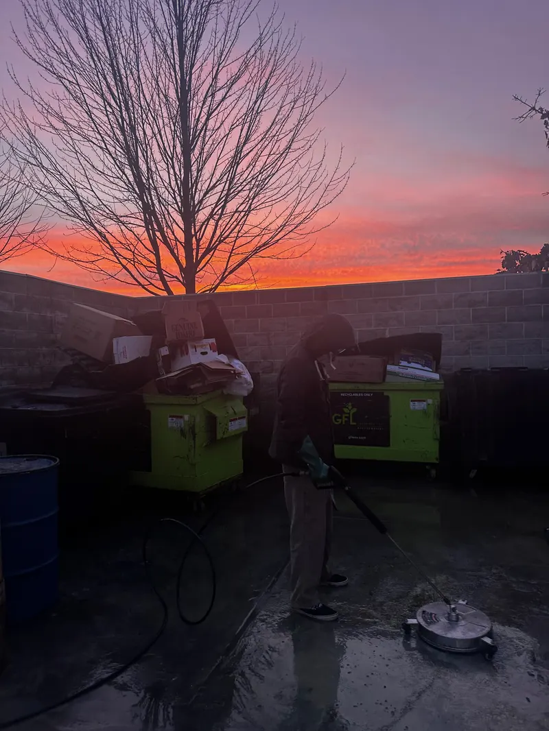 Dumpster Pad Degreasing by The Total Wash Co. in Madison, WI