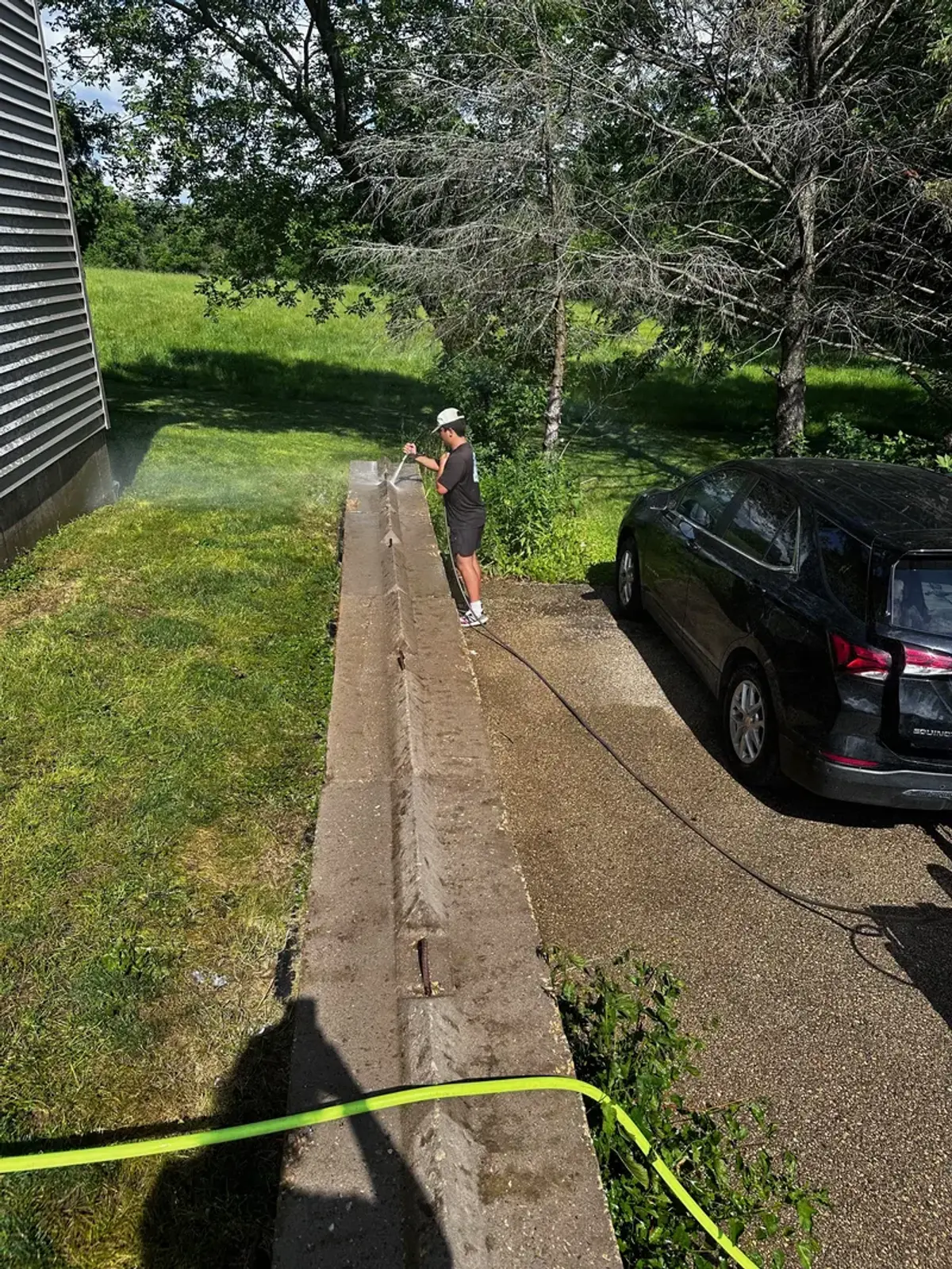 Retaining Wall Cleaning by The Total Wash Co. in Madison, WI
