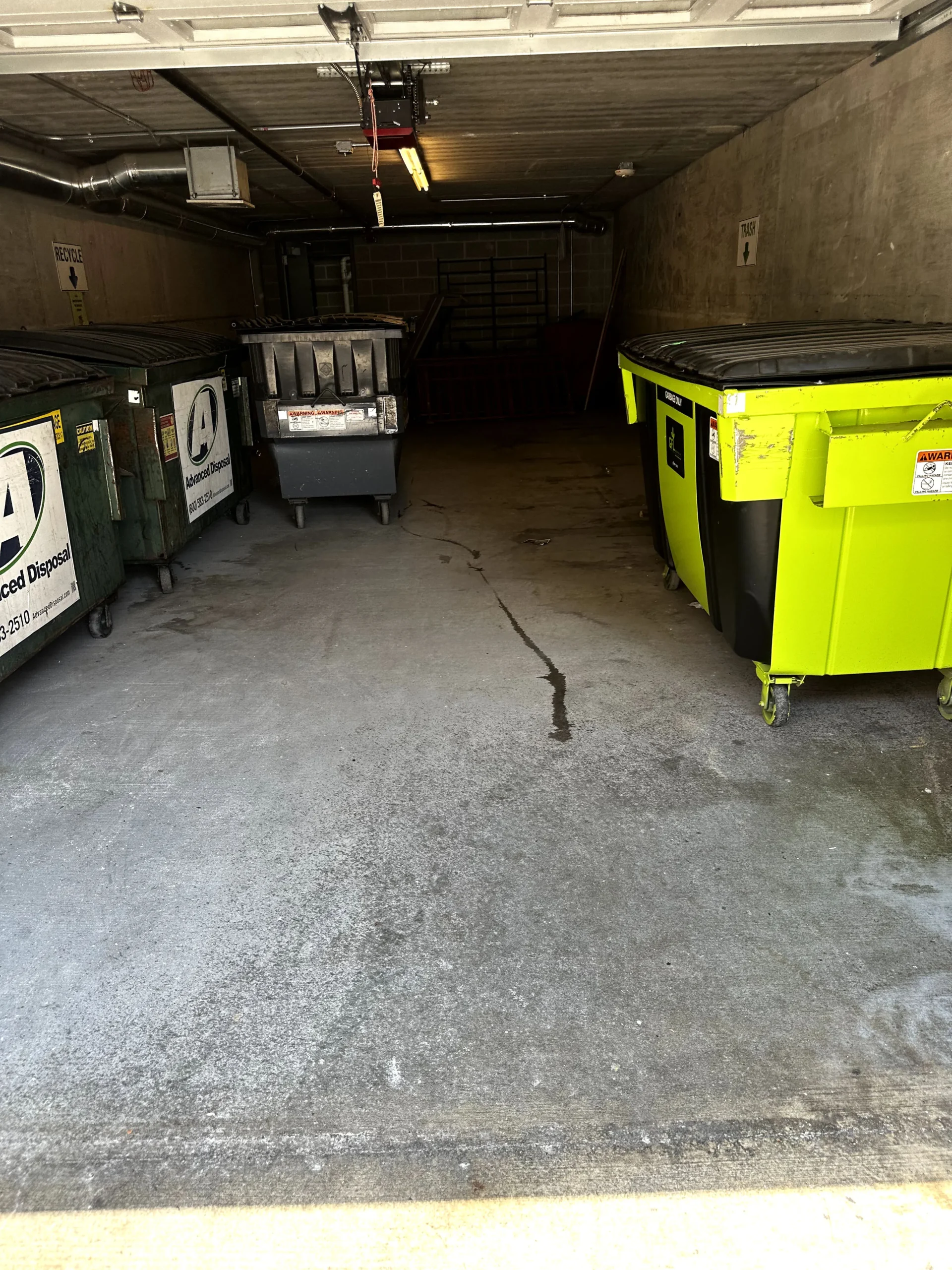 Trash Room Cleaning After Picture